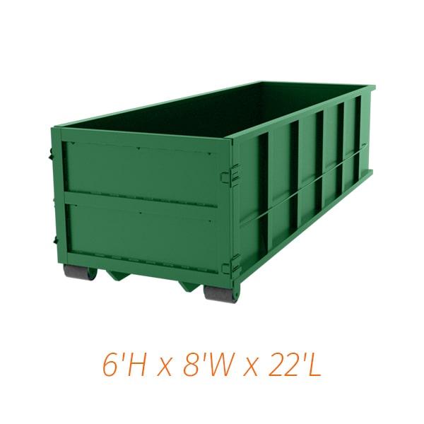 our prices for renting a thirty-yard dumpster depend on the location and duration of the rental period